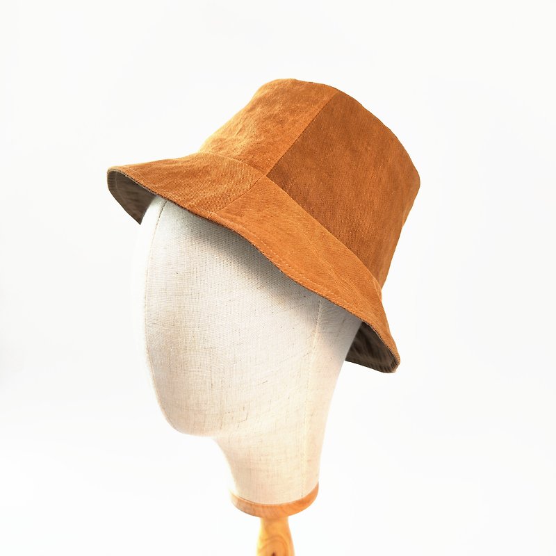 Persimmon Traveler - Stitching Double-sided Hat - Hats & Caps - Cotton & Hemp 