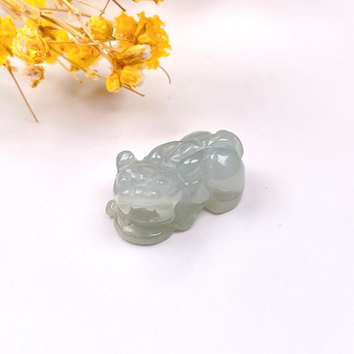 瓔珞珠寶盒 E.L.Jewelry Box 【招財神獸】冰糯種翡翠貔貅擺飾 | 天然緬甸玉翡翠A貨