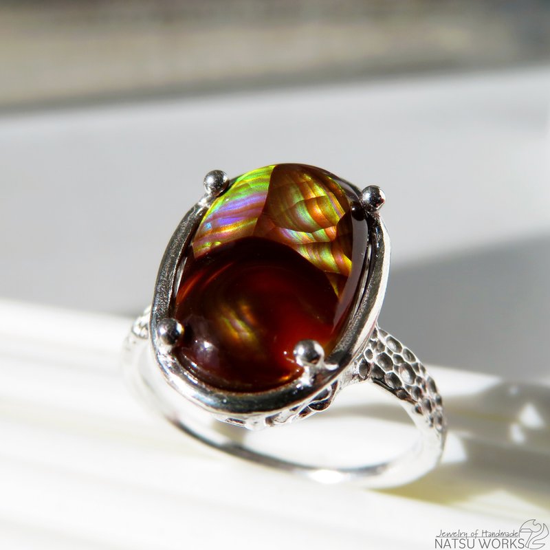 Fire Agate Ring - แหวนทั่วไป - เครื่องเพชรพลอย สีนำ้ตาล