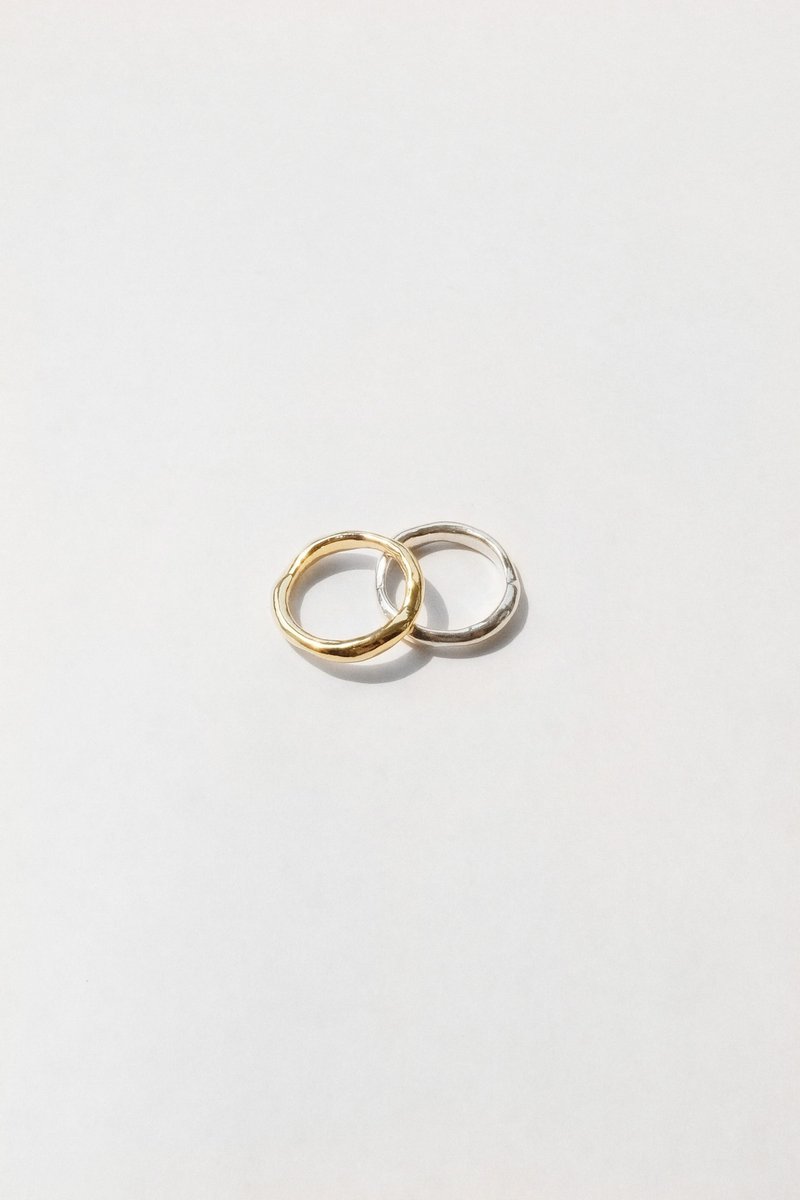 Lana Ring 水波銀戒 - 戒指 - 純銀 銀色