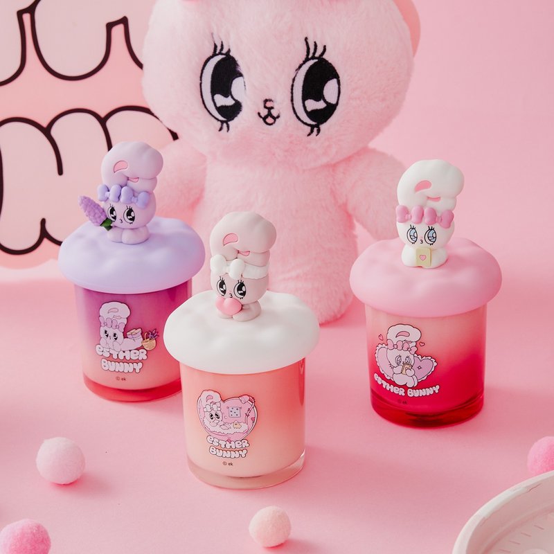 [Esther Bunny] All 3 types of scented candles - Candles & Candle Holders - Plastic White