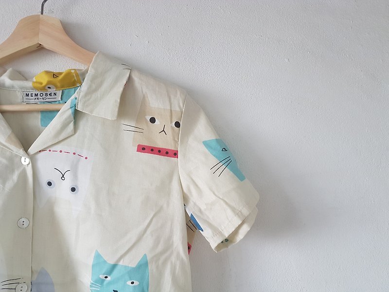 Alado botton shirt - เสื้อยืดผู้หญิง - ผ้าฝ้าย/ผ้าลินิน 