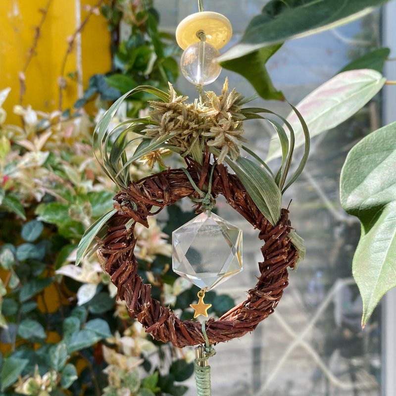 【Lost and find】 天然石 草本 安睡 天使 掛件 - 擺飾/家飾品 - 寶石 紫色