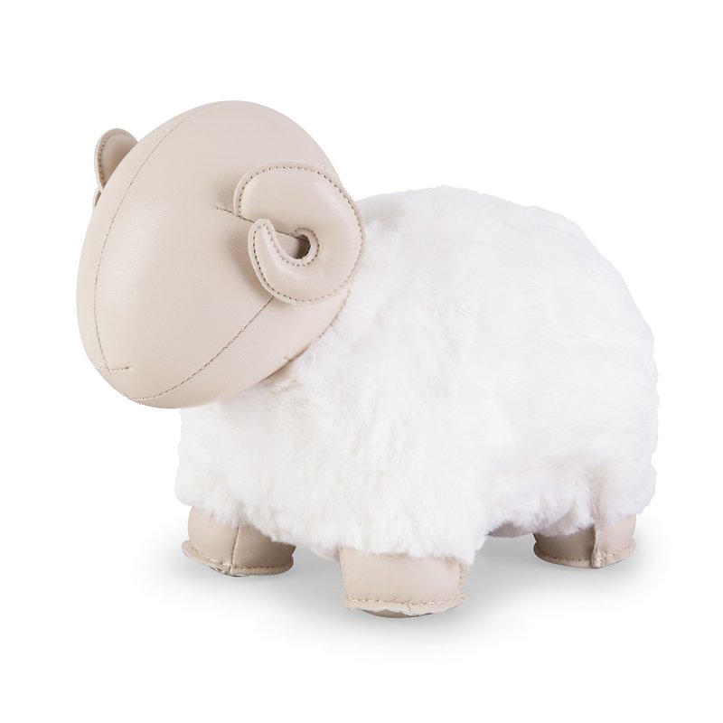 羊革の動物の装飾品 - ブックエンド | ハウスギフト - 置物 - 合皮 多色