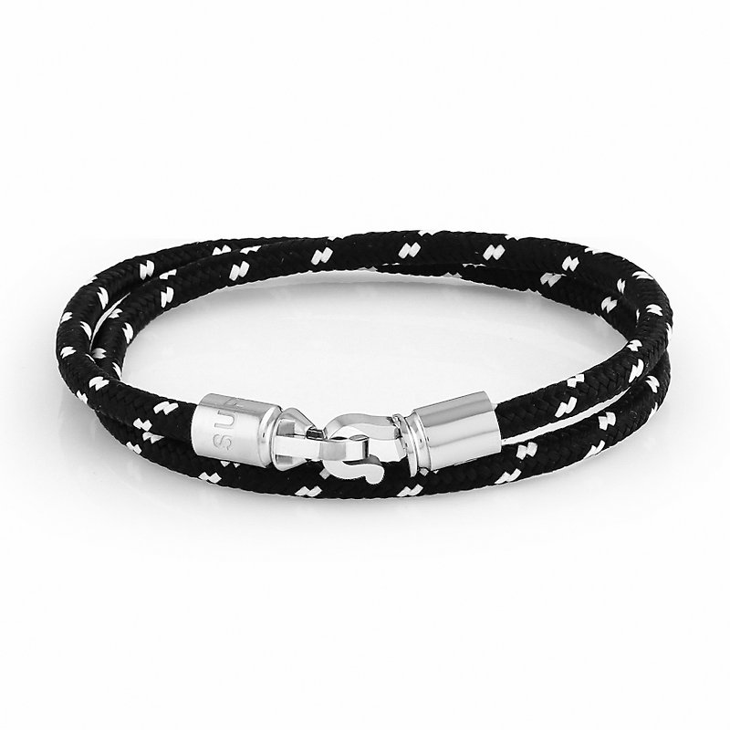 Snake Locker Black Rope - Bracelets - Other Materials Black