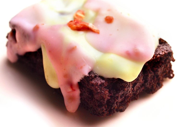 【桃德先生手工布朗尼專賣】精緻-草莓優格巧克力布朗尼 - 蛋糕/甜點 - 新鮮食材 