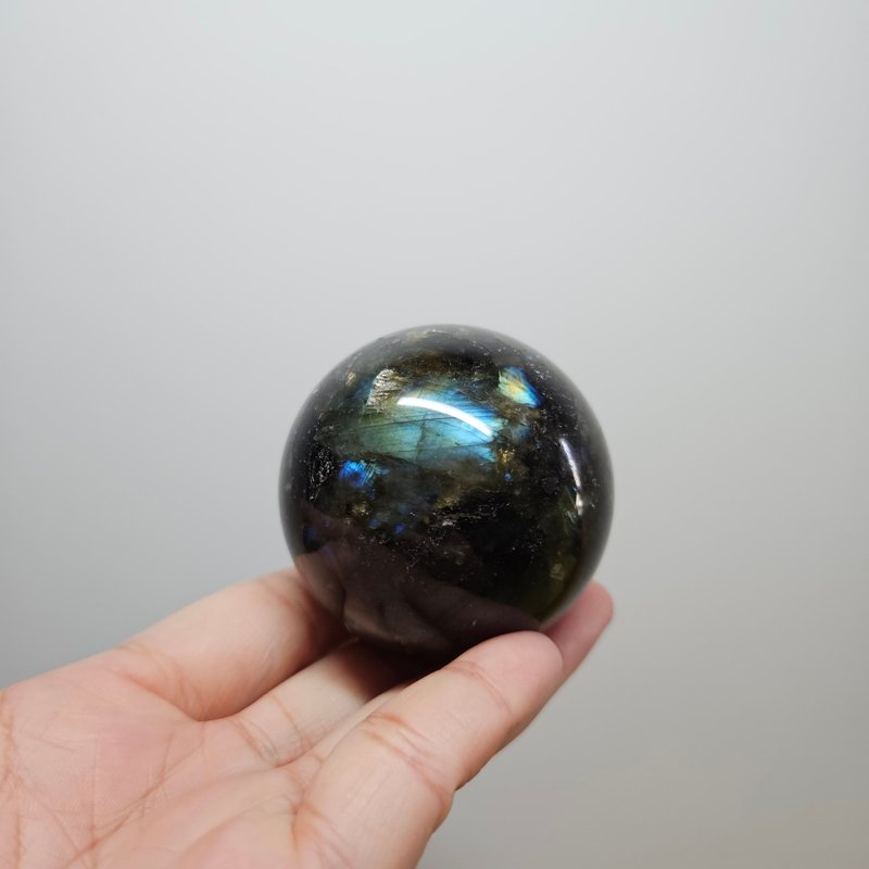 拉長石球 - 805 - 擺飾/家飾品 - 水晶 黑色