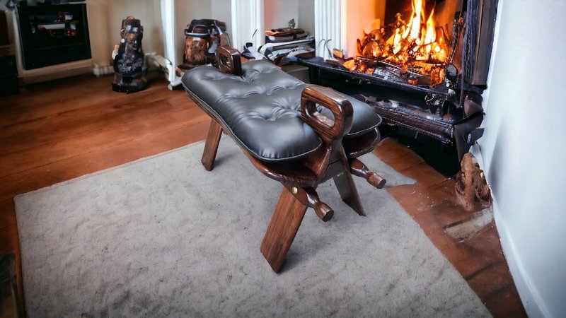 camel saddle chair - Other Furniture - Wood 