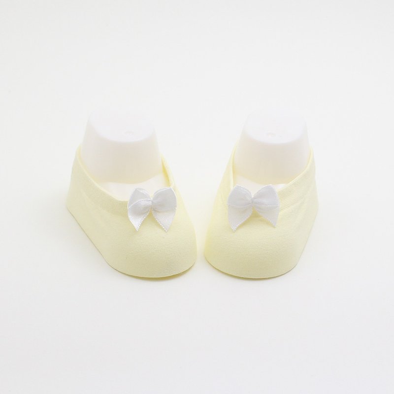 Ribbon-baby socks, Baby Gift Newborn Baby Girl cool Socks with ribbon - Baby Socks - Cotton & Hemp Yellow