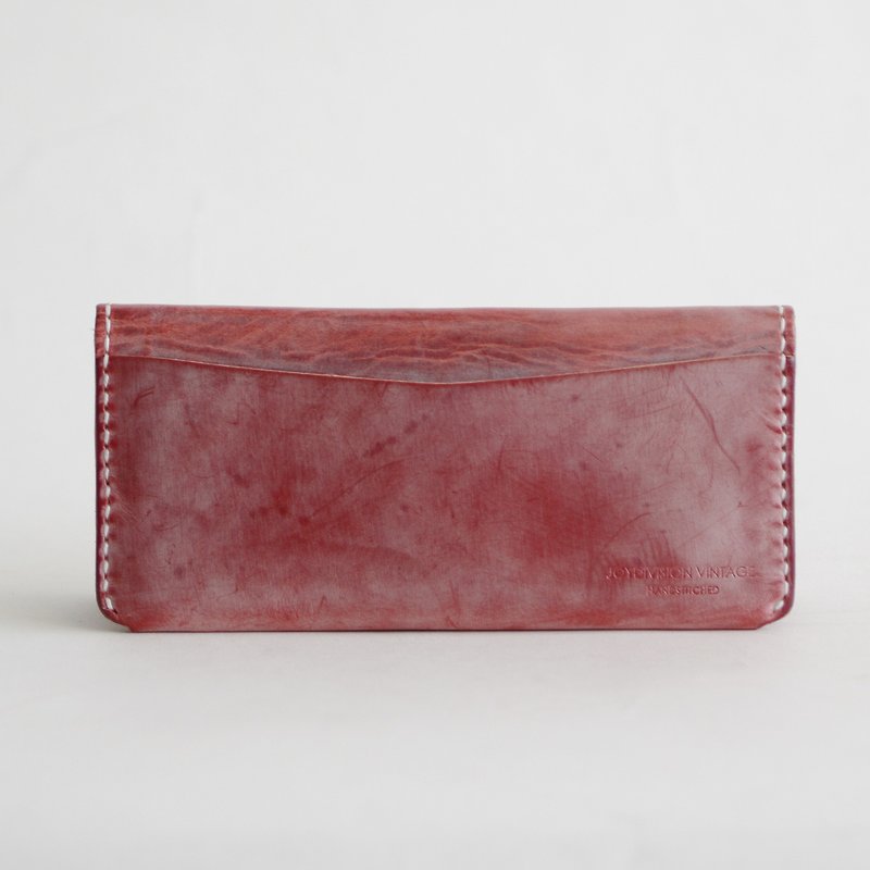 JOYDIVISION Waterproof Fog Wax Leather Vegetable Leather Simple Renewal Wallets Women's Long Lady - Wallets - Genuine Leather 