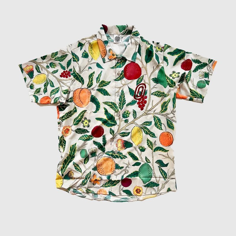 【Ostroy】SKRATCH FRUIT TREE RESORT SHIRT_休閒襯衫 - 腳踏車/滑板/周邊 - 聚酯纖維 多色