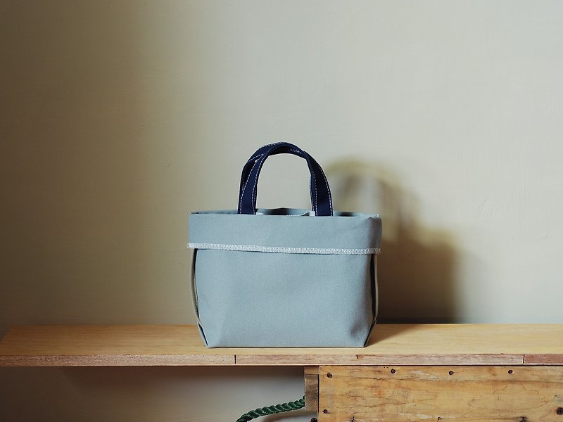 Non-intra-fold pouch grey - Handbags & Totes - Cotton & Hemp Gray