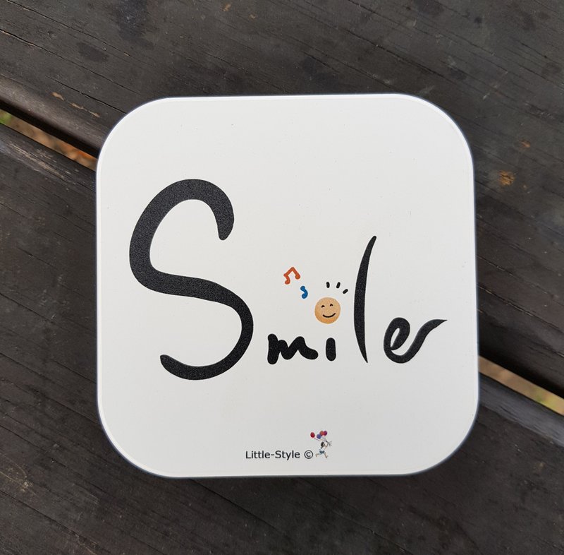 吸水杯墊-Smile - 杯墊 - 陶 白色