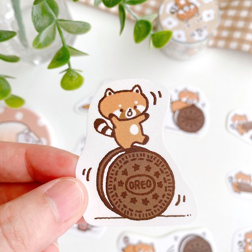 浣熊菓子屋 浣熊菓子屋-巧克力玩耍貼紙包/手帳貼紙