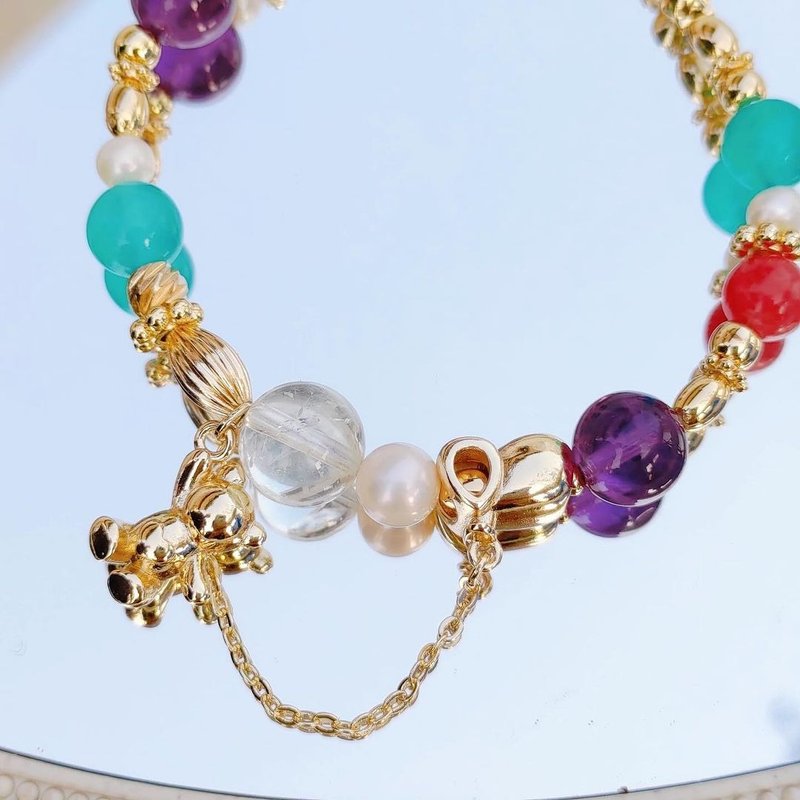 Flying Bear - Bracelets - Crystal Gold