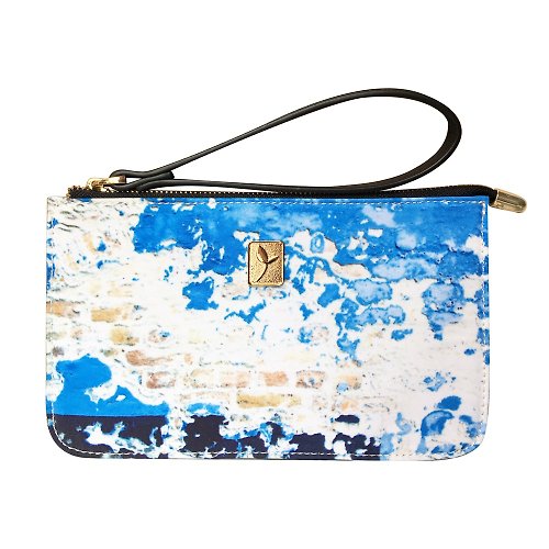 Colorido de MISA 藍色愛琴海童話便攜手挽包 可放蘋果PLUS 旅行潮流零錢包手機包