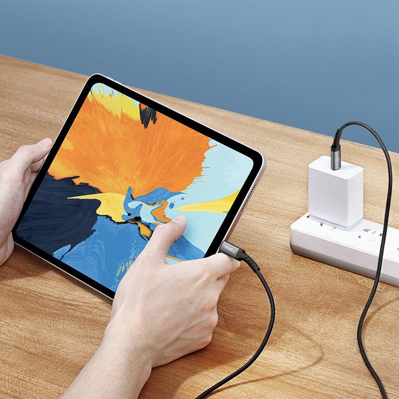 適用iPad急速滿電 |PD18W快速充電線(TypeC - Lightning)手機周邊 - 行動電源/充電線 - 其他材質 黑色