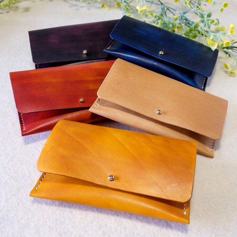 Hand-dyed, hand-stitched, homemade oil leather luxury Tissue Box - Other - Genuine Leather Multicolor