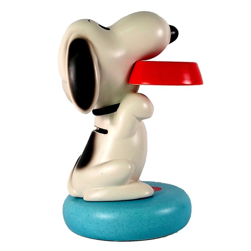 Snoopy Money Tray-Meal Time【Hallmark-Peanuts Snoopy Decoration】 - กระปุกออมสิน - ดินเผา ขาว