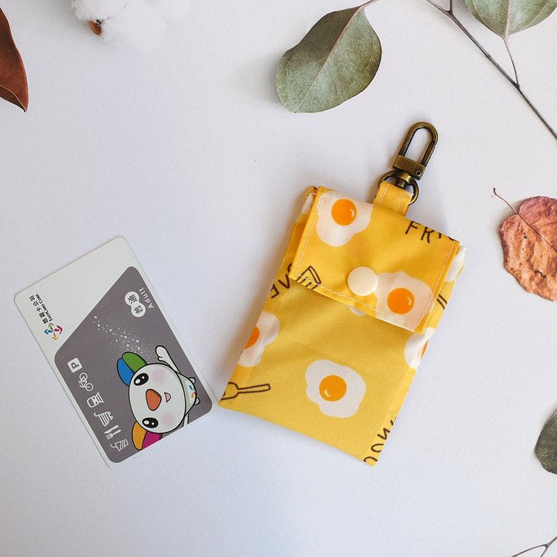 Youyou Card Bag_Poached Egg - ที่ใส่บัตรคล้องคอ - ไนลอน สีเหลือง