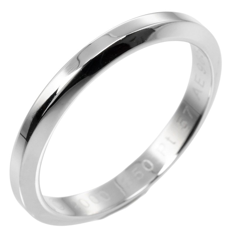 【日本直送】カルティエ デクラレーション リング 指輪 16.5号 3mmモデル Pt950プラチナ CARTIER 約5.23g【中古】Aランク - 戒指 - 貴金屬 銀色