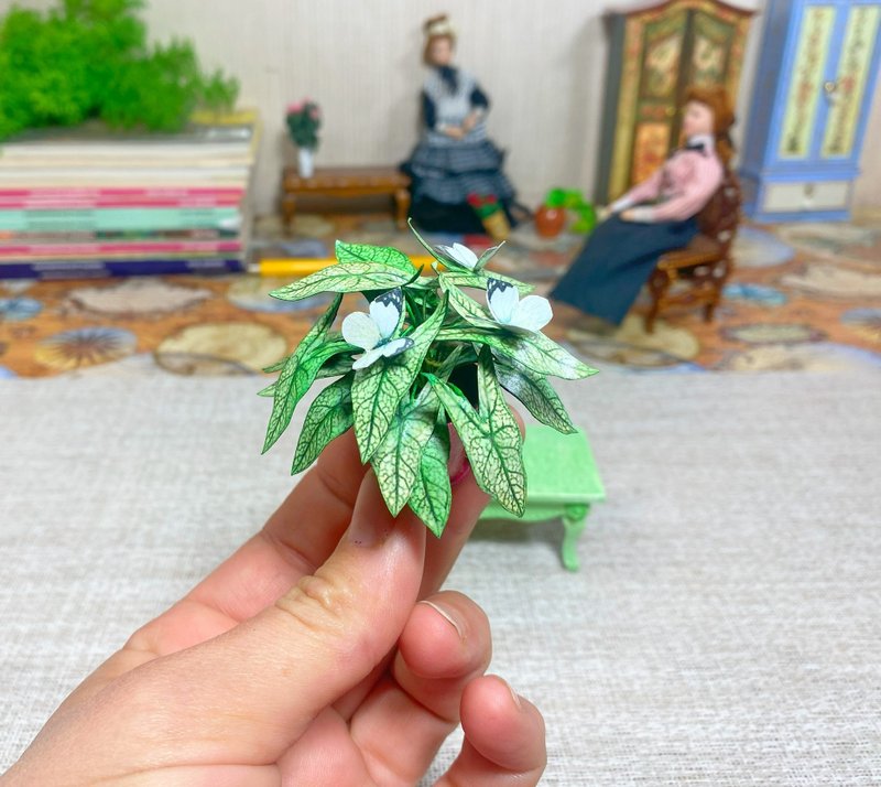 Flowers in a pot. 1:12. TUTORIAL. Dollhouse miniature.Flowers for a doll. - 其他數位設計 - 其他材質 