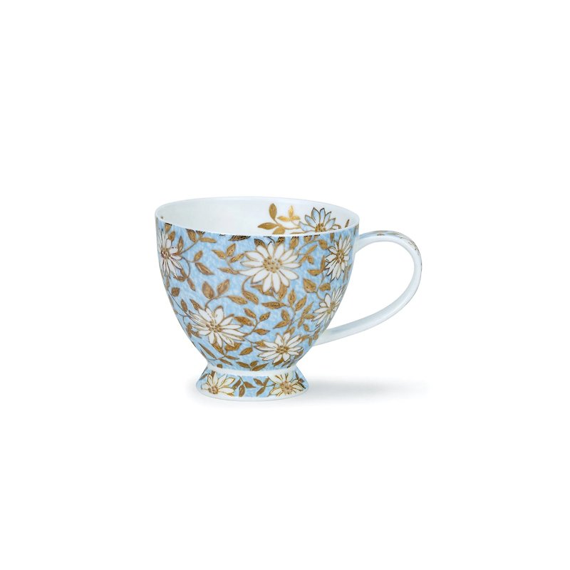 【100%英國製造】Dunoon 福菊骨瓷馬克杯-450ml - 咖啡杯/馬克杯 - 瓷 
