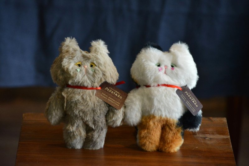 Plush cat mocha mocha mottled Mike - Stuffed Dolls & Figurines - Other Materials Khaki