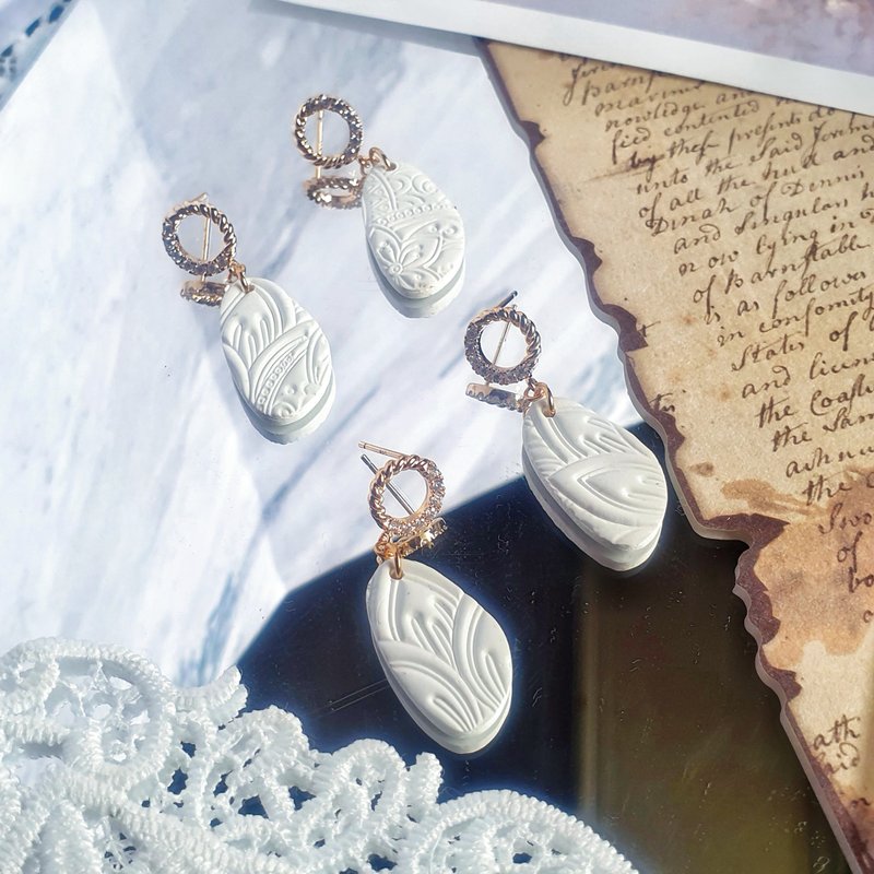 Athenian style | Irregular styles | Earrings/earrings - Earrings & Clip-ons - Pottery 