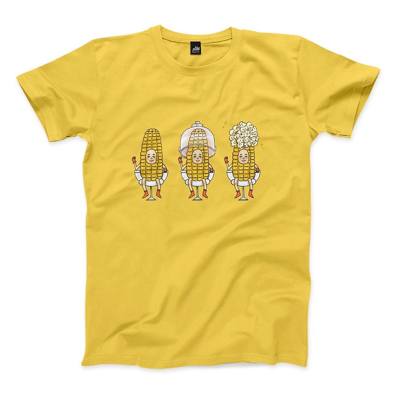 Maize Beauty Room-Yellow-Unisex T-shirt - เสื้อยืดผู้ชาย - ผ้าฝ้าย/ผ้าลินิน สีเหลือง