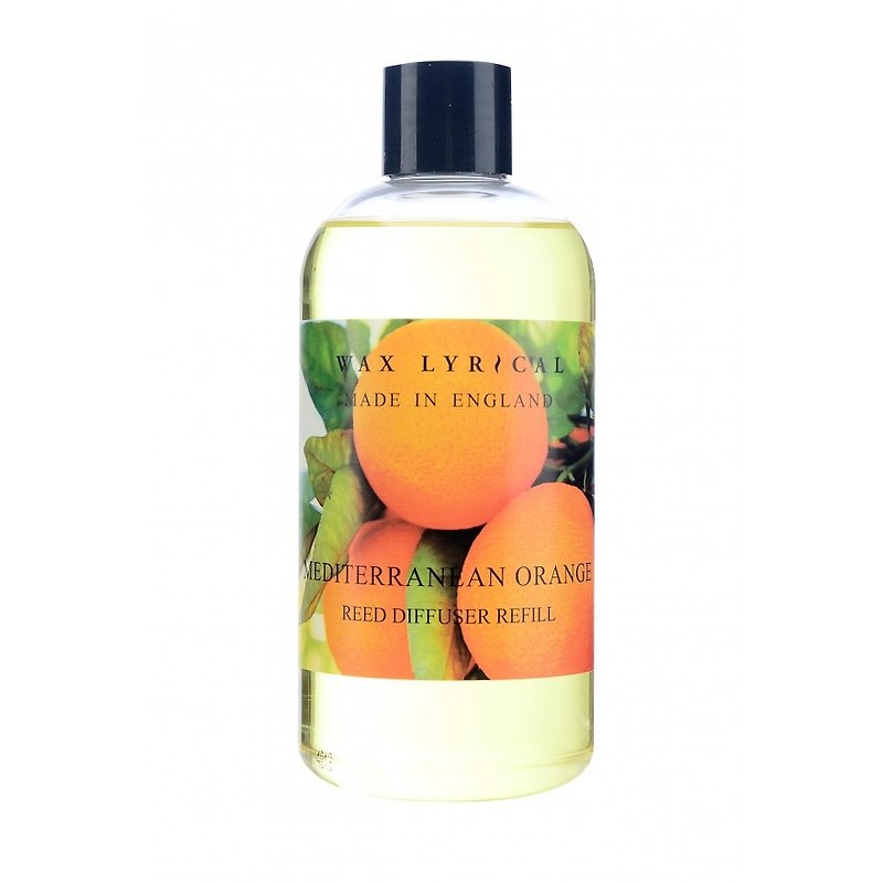 英倫香氛MIE系列 - 地中海橙 補充瓶 250ml - 香薰/精油/線香 - 玻璃 橘色