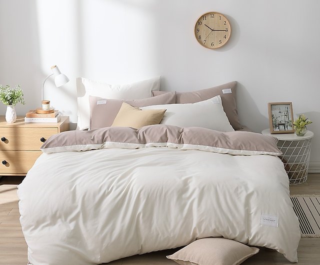 Pure Color Series 240 Woven Yarn Combed, Plain Light Pink Duvet Cover