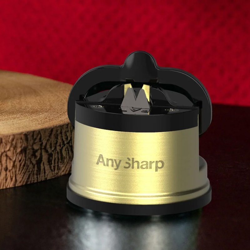 AnySharp 專業吸盤磨刀器【黃銅】Excel Pro - 菜刀/刀架 - 其他材質 金色