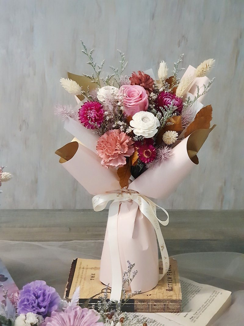||課程||母親節胭脂花束 乾燥花束 永生花束 台北板橋 一人開班 - 植栽/花藝 - 植物．花 