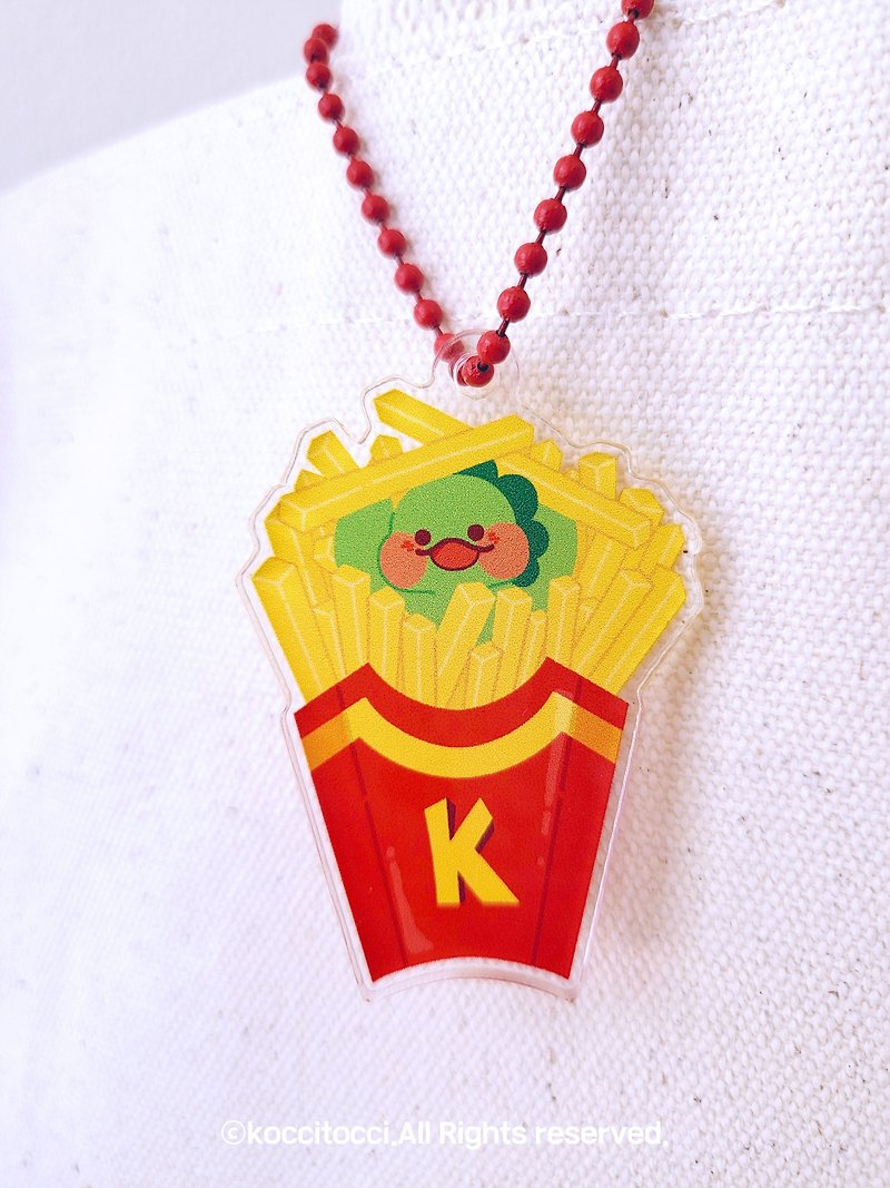 koccitocc French fries agu keyring - Keychains - Plastic Multicolor