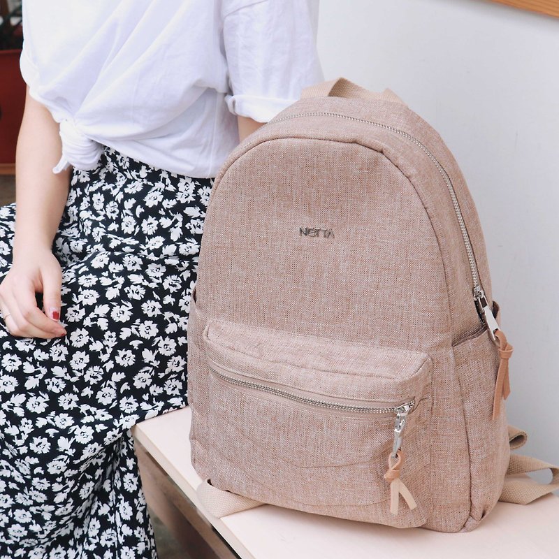 City light backpack [wheat color] - Backpacks - Polyester Khaki