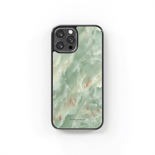 ReNewCases 環保 再生材料 iPhone 三合一防摔手機殼 灰綠大理石紋