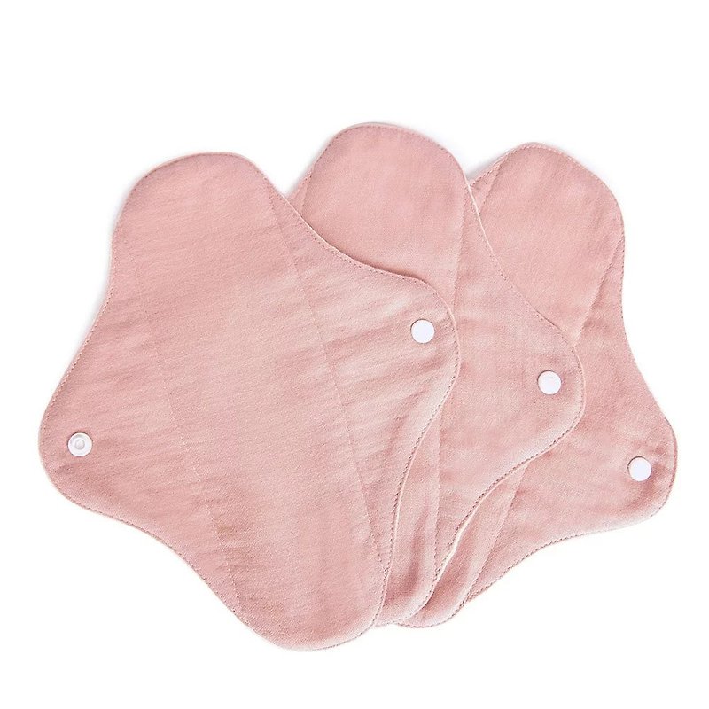 Thick cloth cotton pad set (3 in)-pink skin - ของใช้ส่วนตัวผู้หญิง - ผ้าฝ้าย/ผ้าลินิน สึชมพู