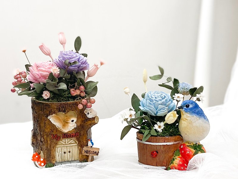 [Experience] Parent-child experience activity Forest garden diffused dry flower table flower hand-made course - Plants & Floral Arrangement - Plants & Flowers 