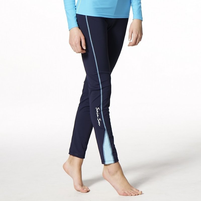 MIT Sports Pants (Amphibious) Jellyfish Pants - ชุดว่ายน้ำผู้หญิง - ไนลอน สีน้ำเงิน
