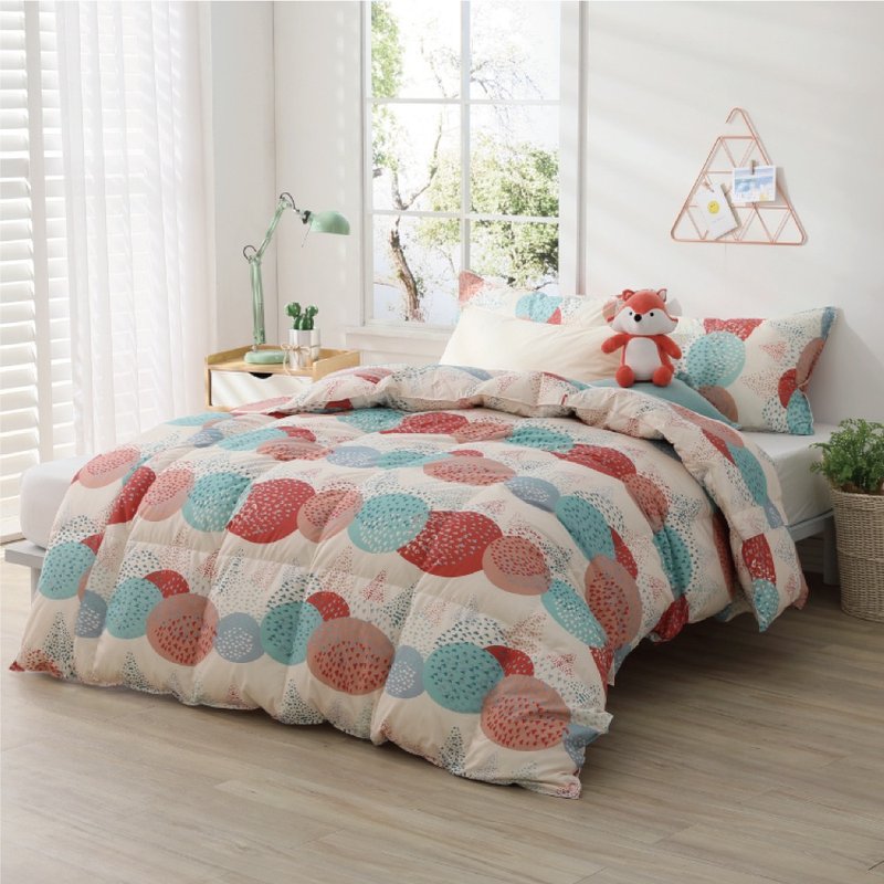 Double/Winter Moon Duvet/Good Storage, Machine Washable, No Duvet Cover, Super Warm - Colorful Orange - ผ้าห่ม - ขนของสัตว์ปีก 