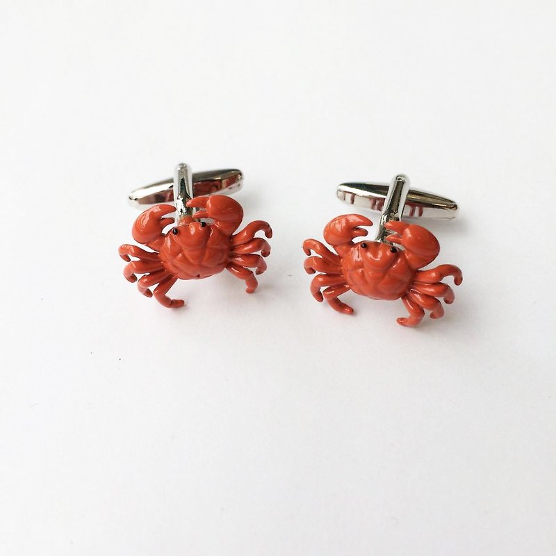 Ocean Series - Crab Cufflink - กระดุมข้อมือ - โลหะ 