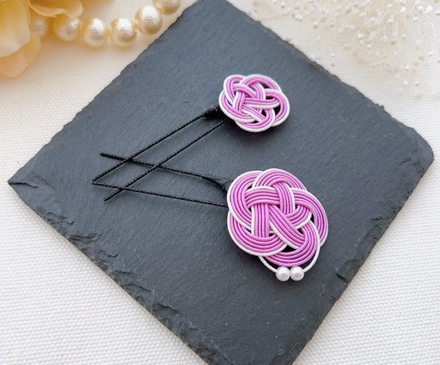 水引 梅結び ベビーヘアクリップ ヘアピン ヘアゴム 水引き 梅 花 送料無料【目玉セール】ヘア 水引ヘアクリップ 梅 水引髪飾り 梅