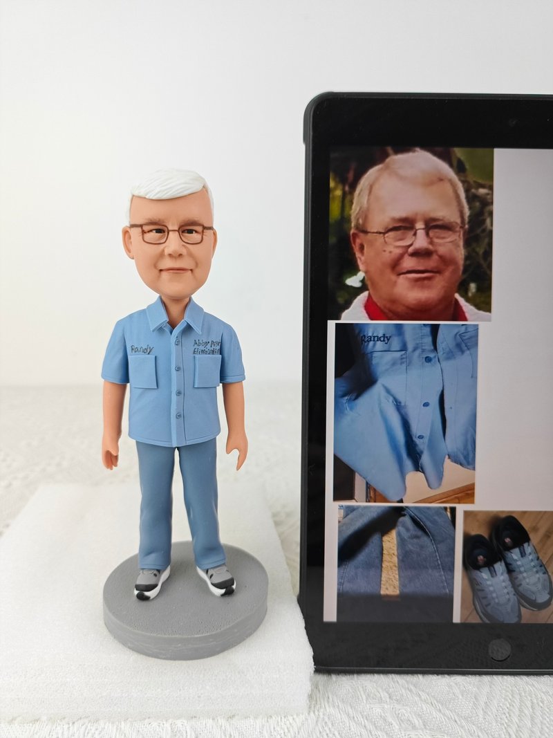 客制化人物公仔 人偶 3D人像畫 似顏繪 肖像 定制 生日 紀念 禮物 - 公仔/玩偶 - 黏土 多色