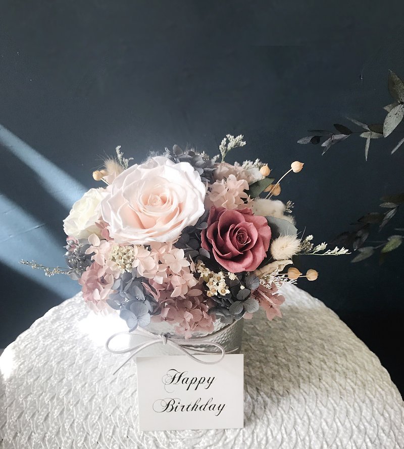 Mother's Day teacher appreciation ceremony, graduation bouquet, birthday opening, Christmas gift packaging, choose berry pink color - Dried Flowers & Bouquets - Plants & Flowers Pink