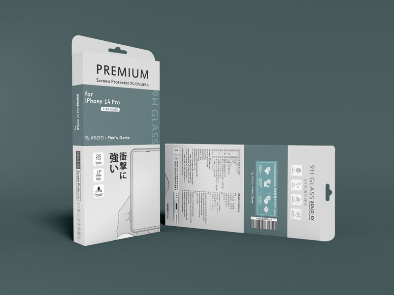 Men's Game聯名 iP14 Pro (6.1吋) 9H 2.5D全透高耐磨玻璃保護貼 - 手機配件 - 玻璃 透明
