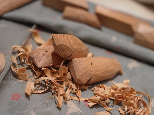 阿發的阿公是木匠 無動力原木雕刻 暖心小鯊鯊 雕刻手作體驗 預習材料包