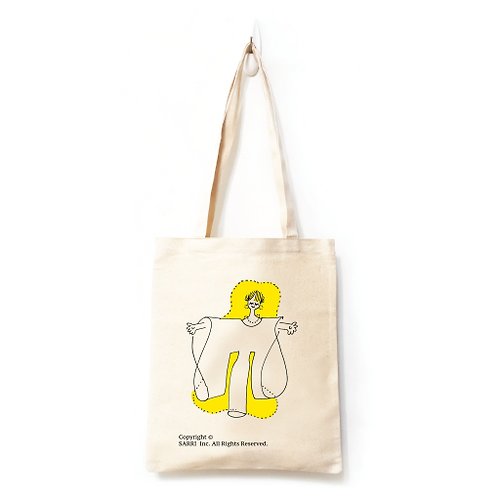 PEACE 金髮女孩 環保袋 飲料袋 收納包 化妝包 帆布袋 手提袋