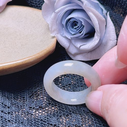 瓔珞珠寶盒 E.L.Jewelry Box 【求‧緣】冰種翡翠戒指戒圈 | 國際15.5圍 | 天然緬甸玉翡翠A貨