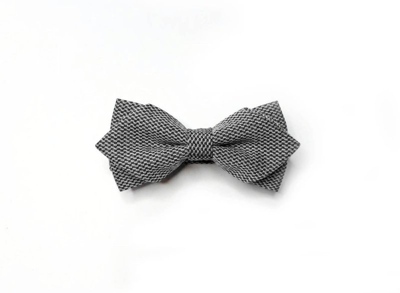 針織 老布 西裝料 領結 Bow ties - 領結/領巾 - 羊毛 灰色